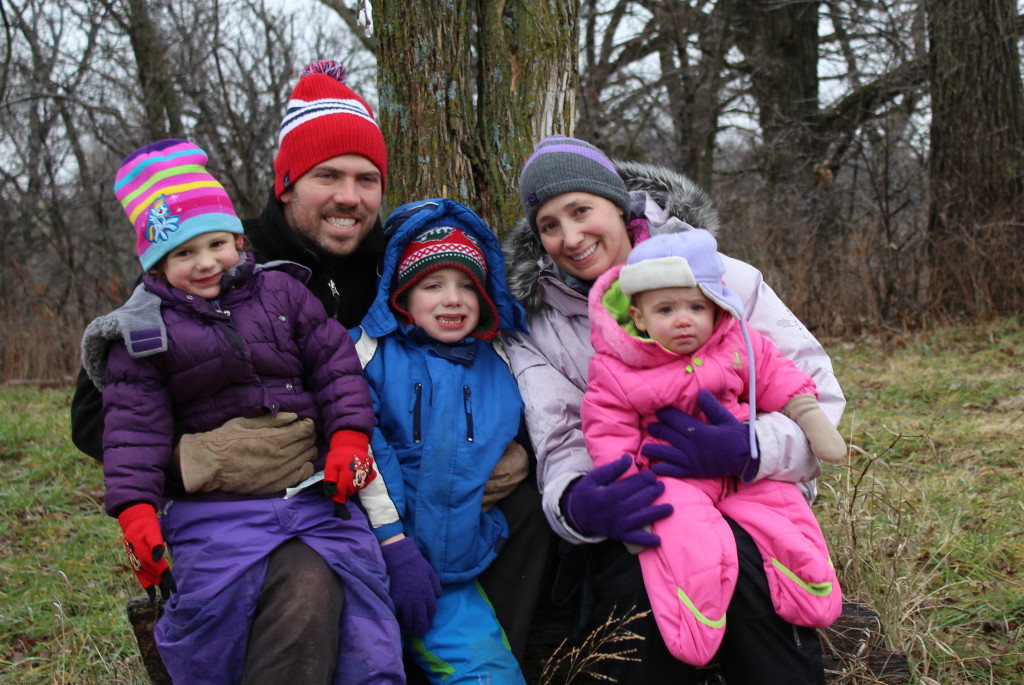 Madiana, Eric, Brecken, April, and Gretchen at the Tree Farm